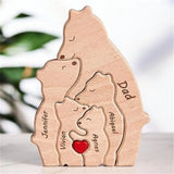 Personalized Wooden Bear Puzzle — view 4