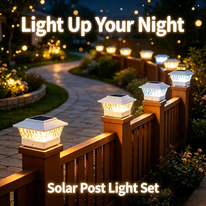 Solar Fence Post Cap Lights — product image