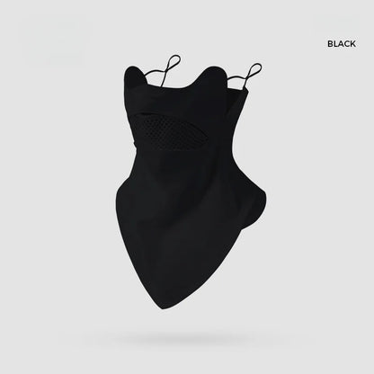 Cycling Face Mask Men Women UV Protection Neck Cover, Sun Protective Neck Warmer Breathable Face Cover Hiking Fishing Ear-Loop