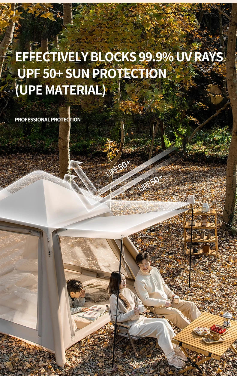 Portable Inflatable Tent Foldable Outdoor Camping Overnight Gear Thickened Waterproof for Hiking And Backyard Picnics