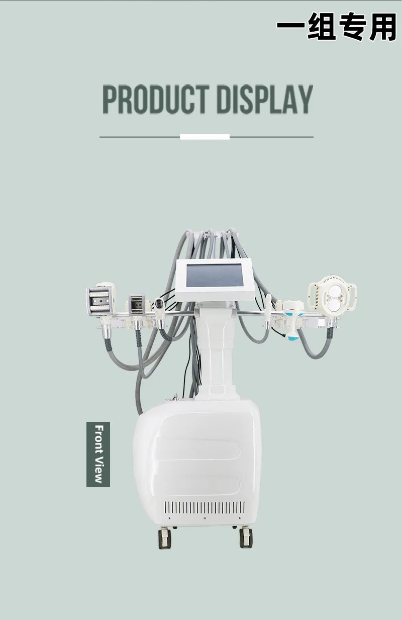 V10 Velashape Six-Handle Body Shaping Machine 40K Radio Frequency Fat Reduction, Body Sculpting and Skin Tightening Device