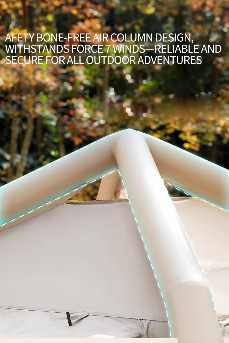 Portable Inflatable Tent Foldable Outdoor Camping Overnight Gear Thickened Waterproof for Hiking And Backyard Picnics