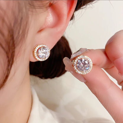 HOT Moissanite S925 Sterling Silver Stud Earrings For Women And Men With 2 Certificates Pass Diamond Test Pen Fine Jewelry