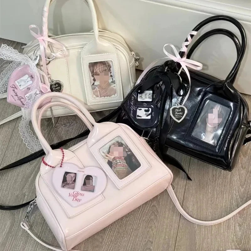 Transparent-Pocket Crossbody Bag — product image