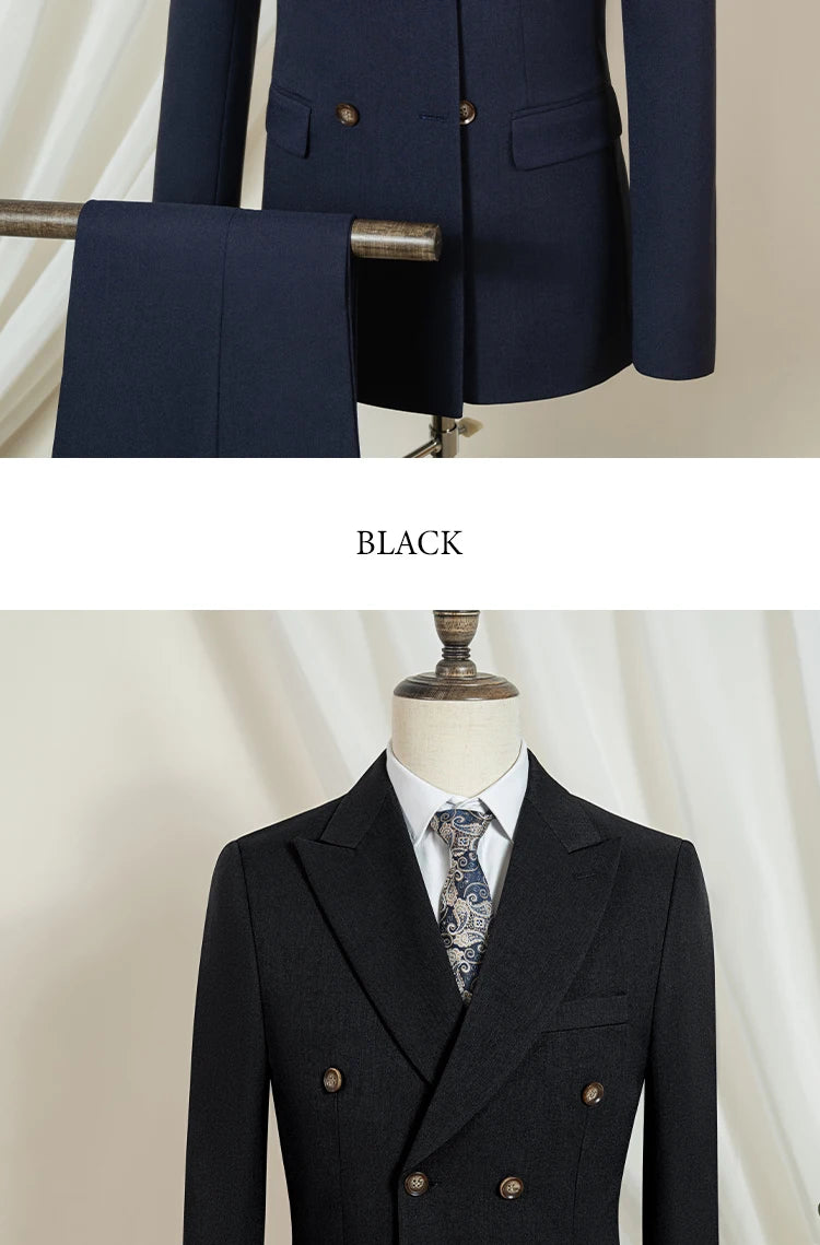 ST Cassy Elegant Man Suit 2 piece set Modern Wedding Party outfit Suits for Men Stylish Business office suit banquet attire