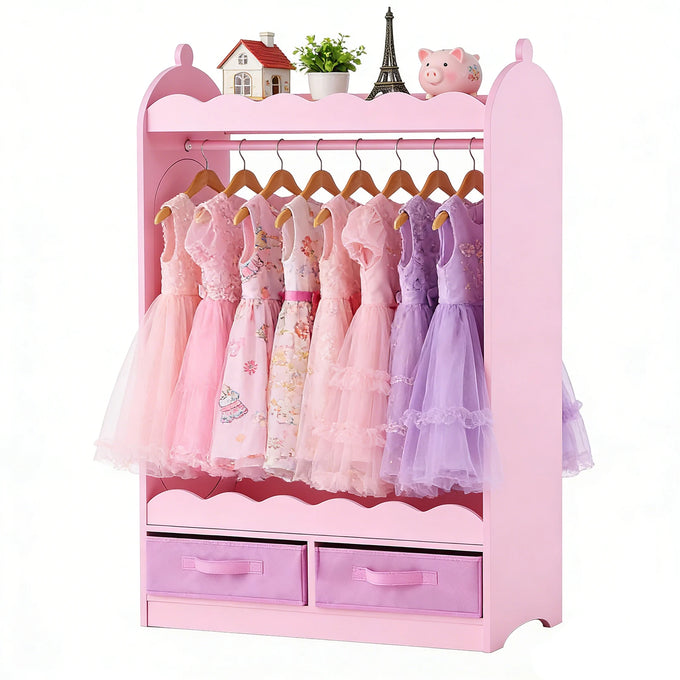 Kids' Dress-Up Wardrobe with Mirror — product image