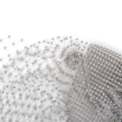 Tank Tops Shiny Rhinestone Fishnet Hollow Out Top Men Mesh See Through Tassel T-Shirt Man Party Clubwear Transparent Vest