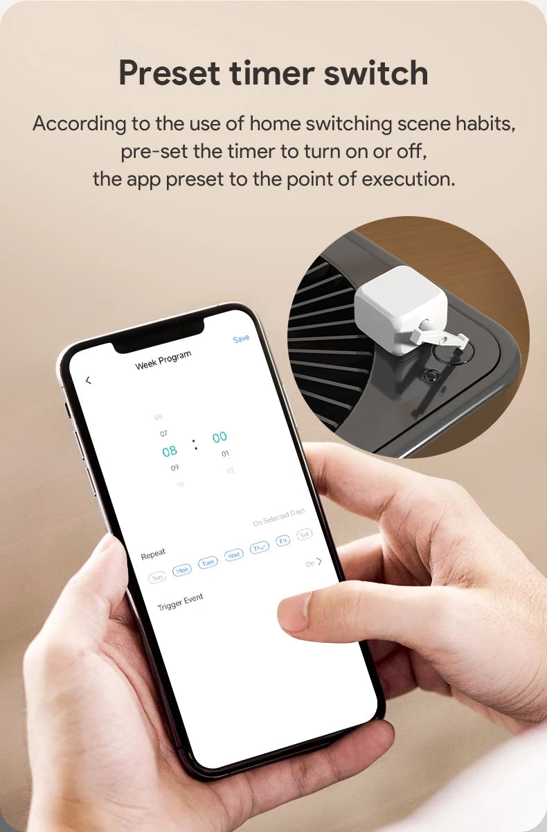 Tuya Bluetooth Type-C 5V Rechargeable 5.2 Smart Switch Fingerbot Plus Robot Button Pusher Arm Switch Support Alexa Google Home