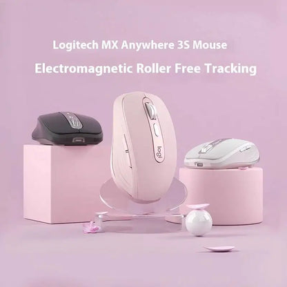 Logitech MX Anywhere 3S Mouse, Wireless, 8000 DPI, MagSpeed Scroll, Silent, 10m, USB-C Charge, Laptop