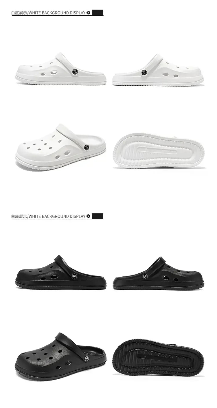 YUYIN Mens Summer Beach Sandals Casual Garden Clogs Outdoor Wide Toe Cross Sandals for Ladies Non Slip House Shower Slippers