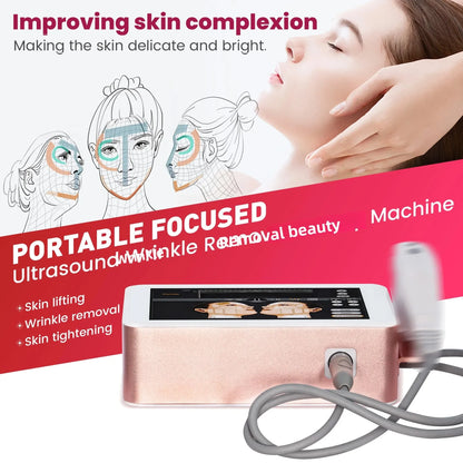 Portable 7D lifting and firming professional beauty instrument with ultrasonic focusing technology for efficient maintenance