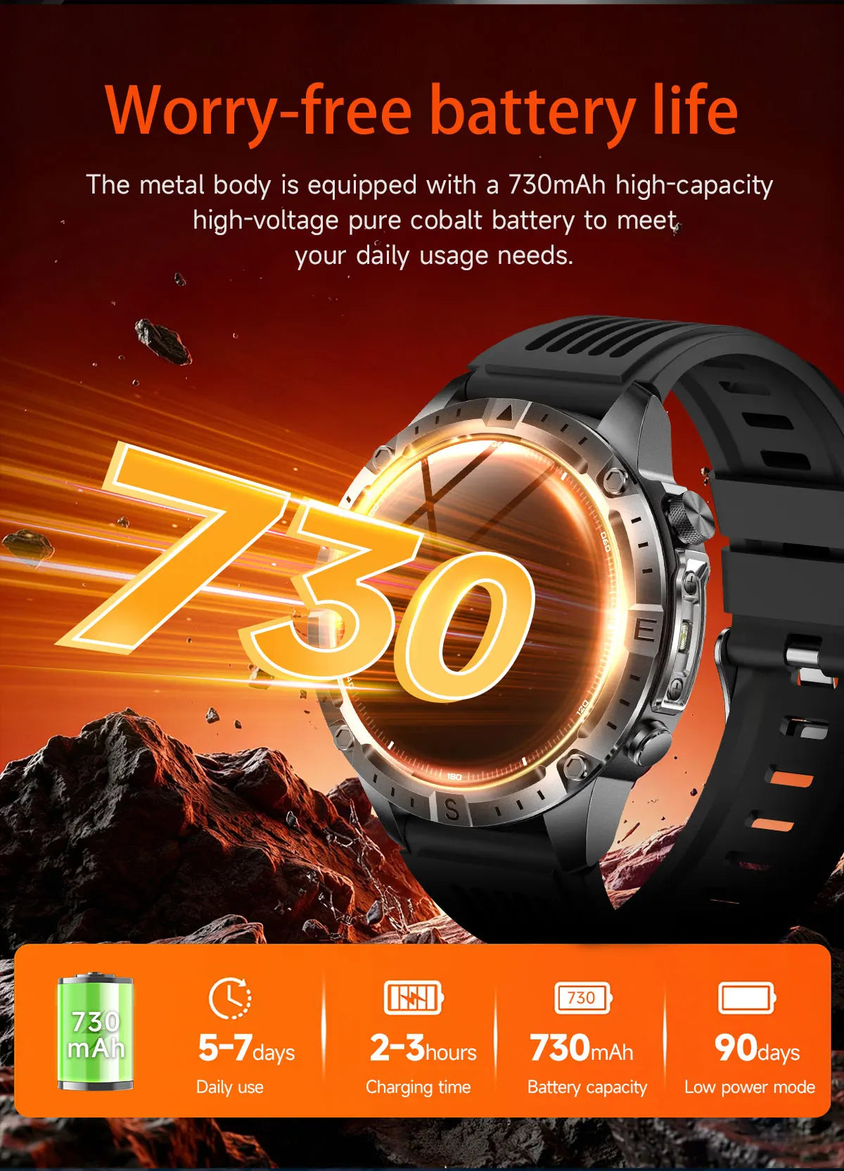 2026 Offline Map New Smart Watch 3ATM Waterproof GPS Navigation Compass Altimeter Flashlight Men 170+ Sports Bracelet Men Women