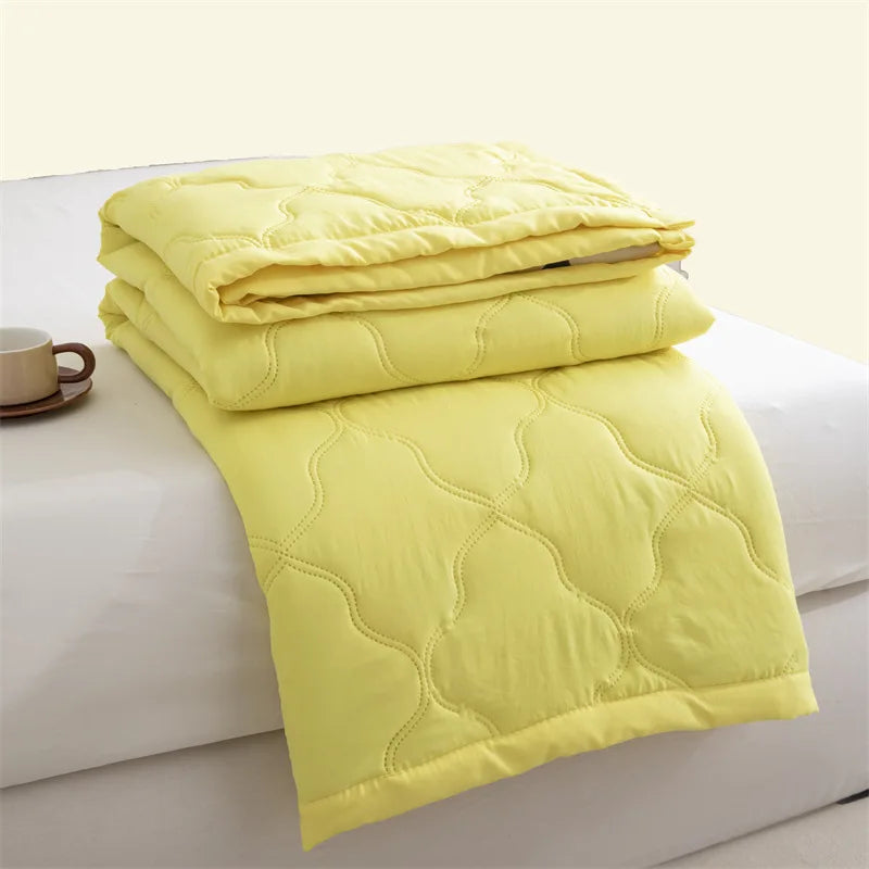 Washed cotton summer quilt skin-friendly grinding summer cool quilt printing student dormitory air conditioner quilt edredones colchas para niñas