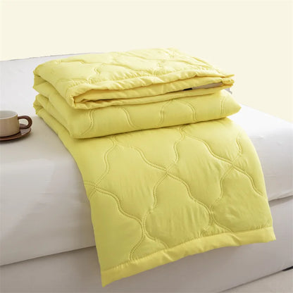 Washed cotton summer quilt skin-friendly grinding summer cool quilt printing student dormitory air conditioner quilt edredones colchas para niñas