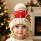 Kids' Reindeer & Snowflake Knit Hat — view 6