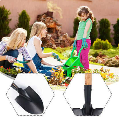 36/50.5cm Digging Shovel Manganese Steel Shovels Kids Trowel Waterproof Rustproof Garden Scoop for Outdoor Beach Camping