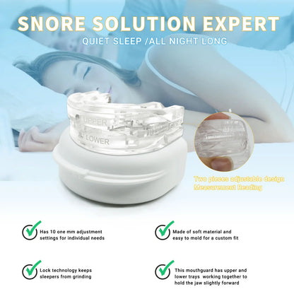 Silicone Anti-Snore Mouthpiece Bruxism Mouth Guard Improve Sleeping Aid Braces Teeth Orthodontic Snoring Night Device Stop Snore