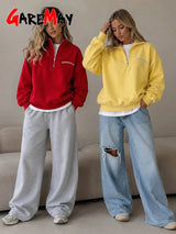 Oversized Zip-Up Sweatshirt