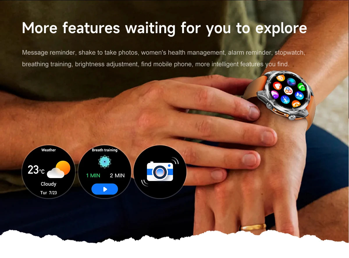 2026 HD300 Smart Watch AMOLED Path 5.4Bluetooth Chat AI GPT Waterproof Health Watches Bluetooth Call Travel Diving Smartwatch