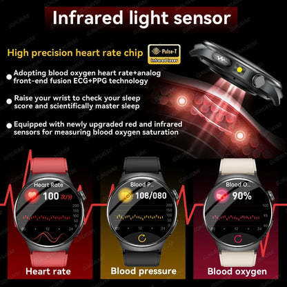 2026New High-end Health Smart Watch For Men Women Blood Lipids Uric Acid Blood Pressure Accurate Data ECG+PPG BT Call Smartwatch