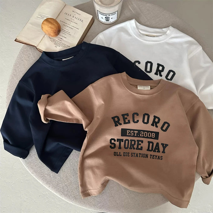 Kids' Letter-Print Long-Sleeve T-Shirt — product image