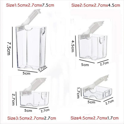42/50/78 Grids Box Elizabeth Ward Bead Storage Portable Container Transparent Diamond Painting Plastic Storage Box