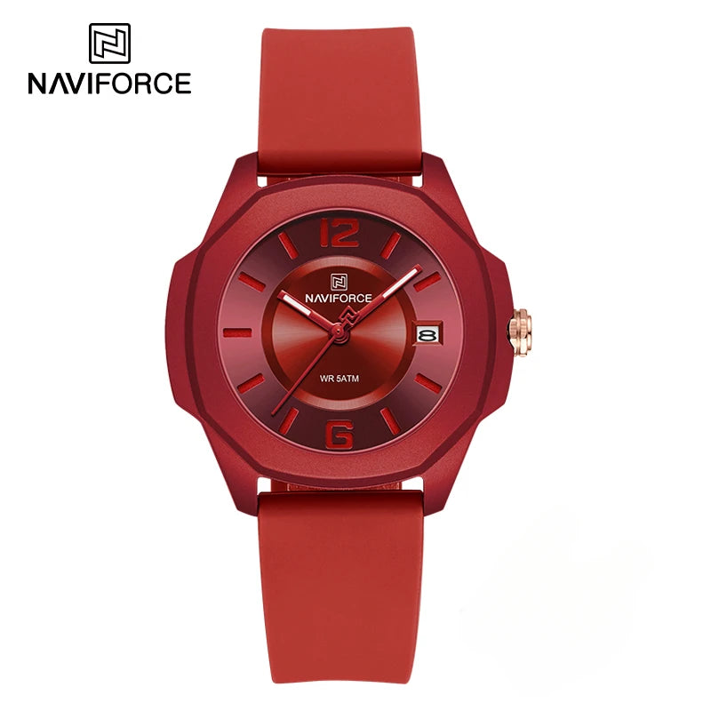 NAVIFORCE NF7107 Quartz Calendar Waterproof and Shockproof Watches for Women Clocks