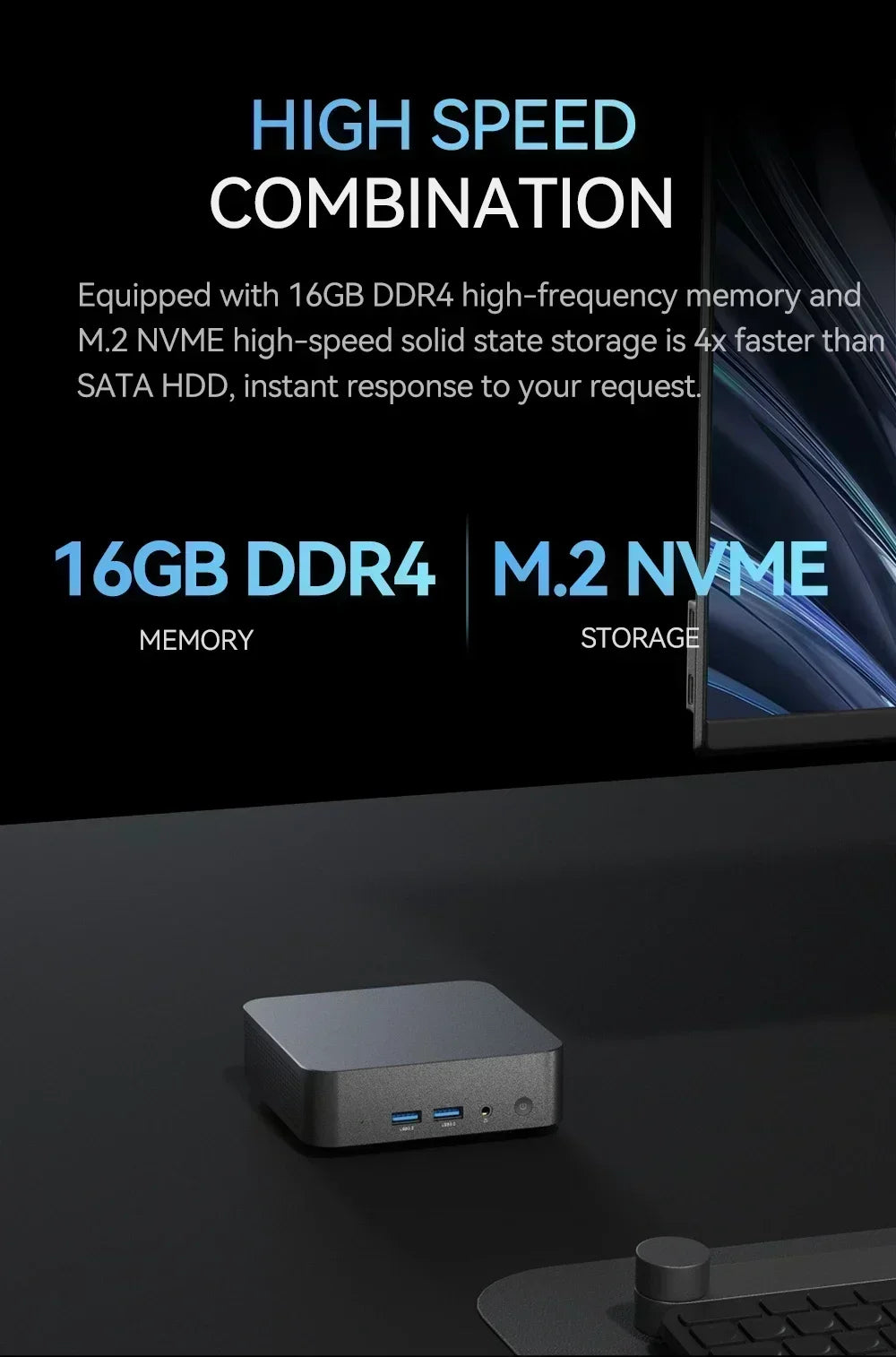 Intel Core N95 i9 10980HK 2026 Quintessential Mini PC Windows 11 Pro 2TB SSD 4K 60Hz WiFi6 BT5.2 Diminutive Vest Pocket Computer