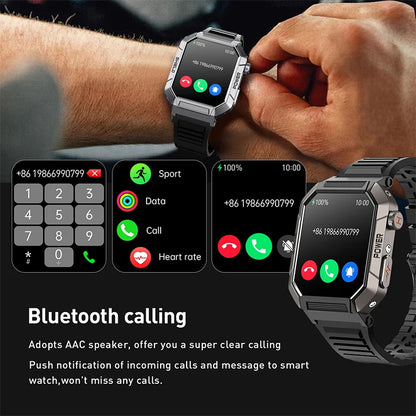 2026 New 2.02" Smart Watch Professional ECG & PPG Health Monitor Bluetooth Call GPS Track Recorder IP68 Waterproof for Men Women