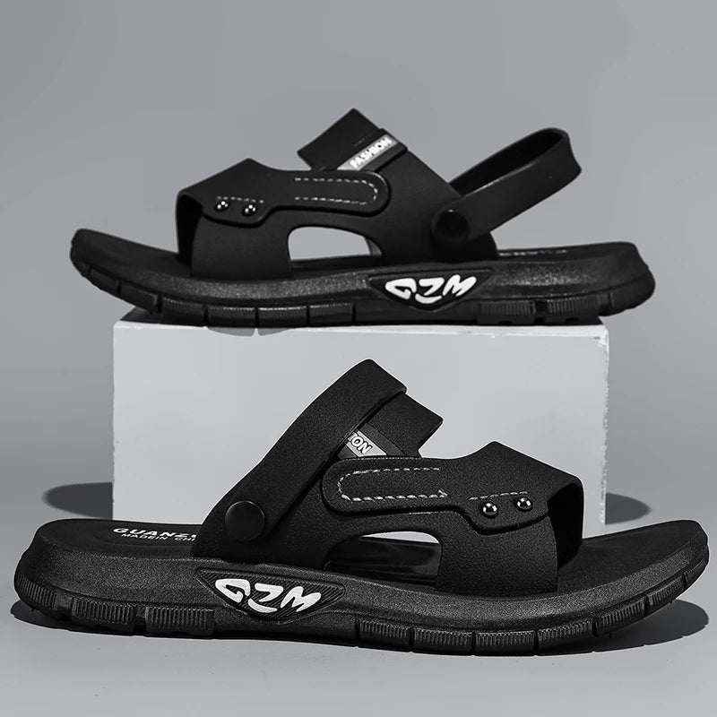 High Quality Men Sandals Summer Slip on Casual Slippers Lightweight Beach Sandals Comfortable Casual Shoes Retro Roman Sandals