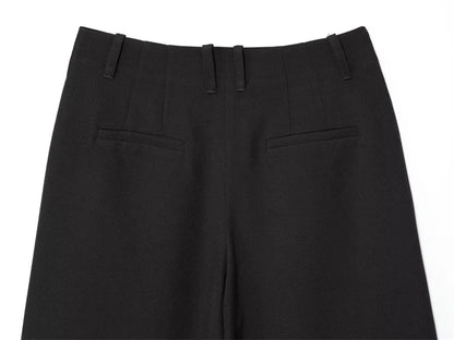 Women's Shorts New Summer 2025 Black Cropped Simple Shorts Casual and Fashionable Capable Commuter Personality Versatile