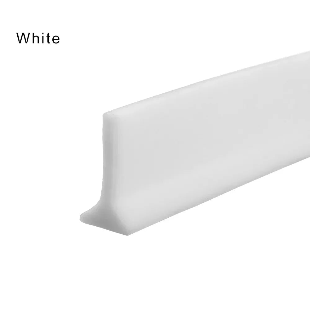 Silicone Water Stopper Self-Adhesive Bendable Flexible Water Retaining Strip Bathroom Door Dry Wet Separation Shower Dam Barrier