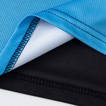 1/2/4/6-piece Men's Seasonal Sports Style Gradient Quick Drying Multi-color Short Sleeved Top Casual Running Black Shorts Set