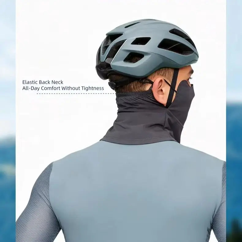 Cycling Face Mask Men Women UV Protection Neck Cover, Sun Protective Neck Warmer Breathable Face Cover Hiking Fishing Ear-Loop