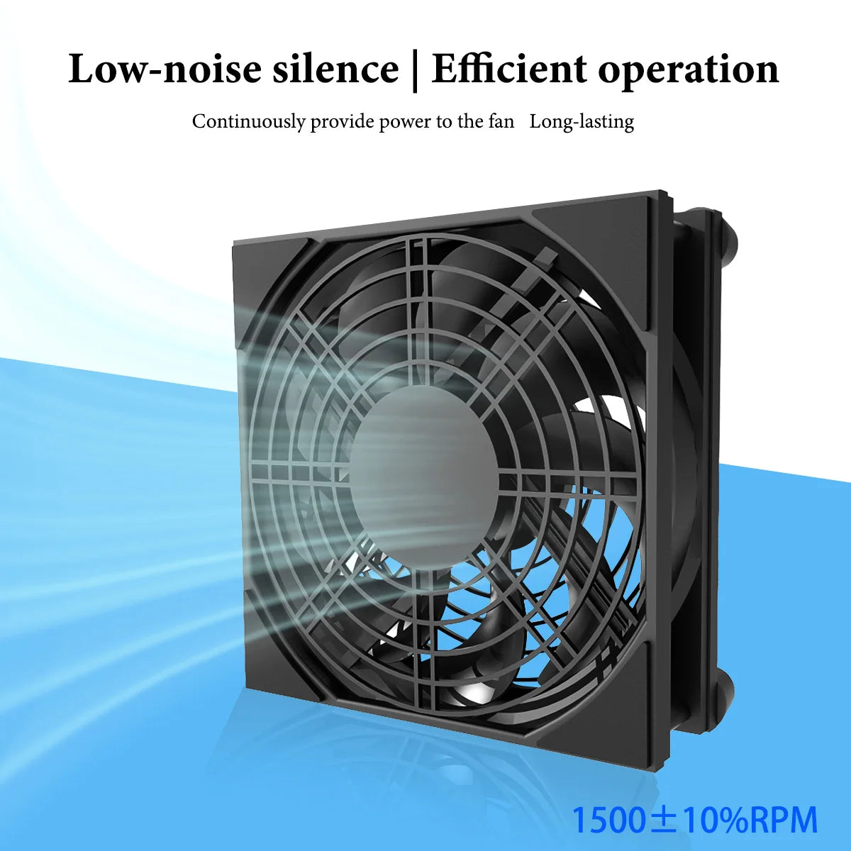 Home Router Cooling Fan For Ipad USB-Powered Silent Computer Fan 3-Speed Adjustable Silent  Fan Cooling with Controller