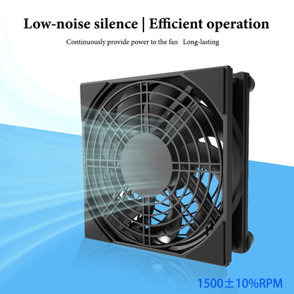 Home Router Cooling Fan For Ipad USB-Powered Silent Computer Fan 3-Speed Adjustable Silent  Fan Cooling with Controller