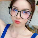 Black Square Clear-Lens Glasses — view 5