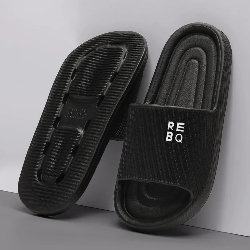 Men's Summer Anti-Slip Deodorant Slippers Trendy Outdoor Wearable Slippers for Men