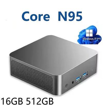 Intel Core N95 i9 10980HK 2026 Quintessential Mini PC Windows 11 Pro 2TB SSD 4K 60Hz WiFi6 BT5.2 Diminutive Vest Pocket Computer