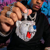 Crystal Bear Pendant Necklace — view 5