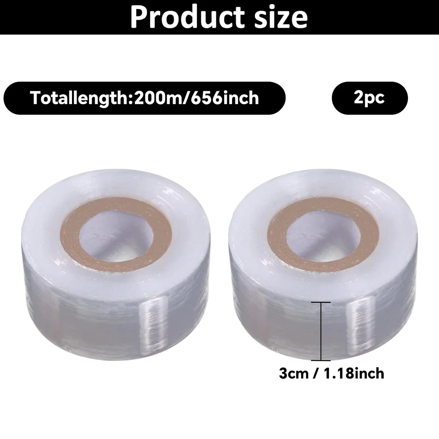 200m Length Eco-Friendly Biodegradable Grafting Tape Graft Membrane Gardening Bind Belt PE Grafting Tape Packaging wrapping film