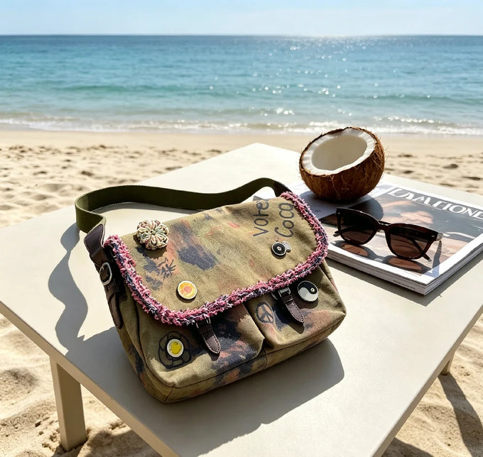 Geometric Print Convertible Handbag — view 1