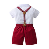 Kids' Star Print Suspender Outfit Set — view 3