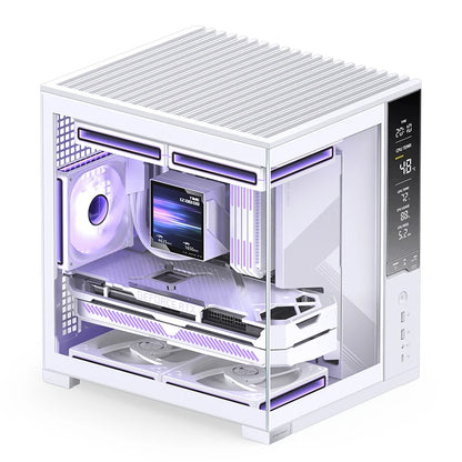 Jonsbo D34 MATX SeaviewRoom Chassis Support 280 Cold Row ATX Power Supply Type-C Digital Monitoring Screen Mini-ITX Desktop Case