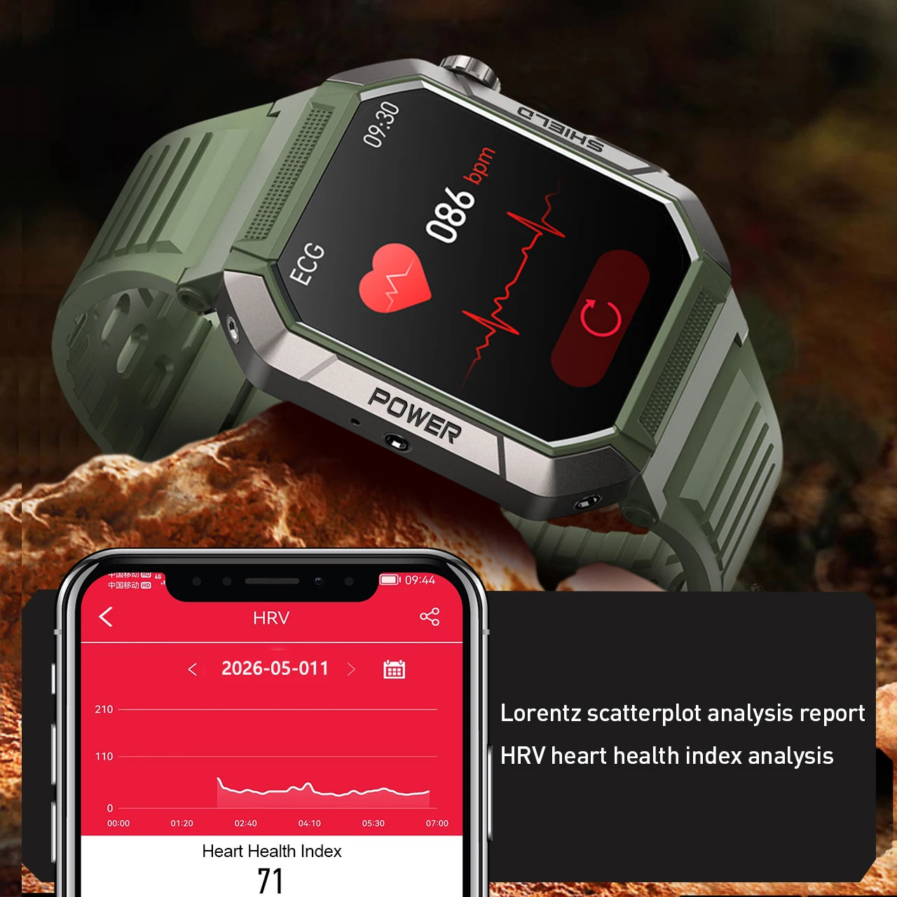 2026 New 2.02" Smart Watch Professional ECG & PPG Health Monitor Bluetooth Call GPS Track Recorder IP68 Waterproof for Men Women