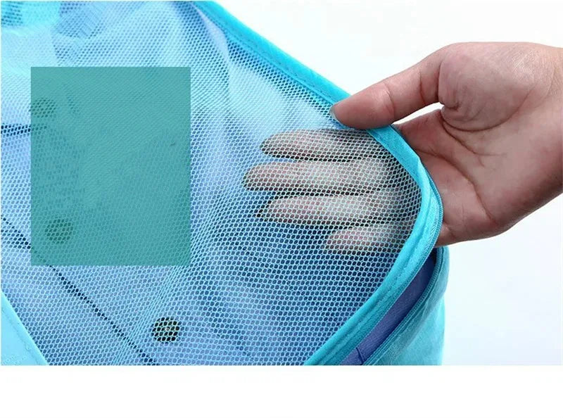 6/8Pcs Set Travel Bag Organizer Clothes Luggage Travel Organizer Blanket Shoes Organizers Bag Suitcase Pouch Packing Cubes