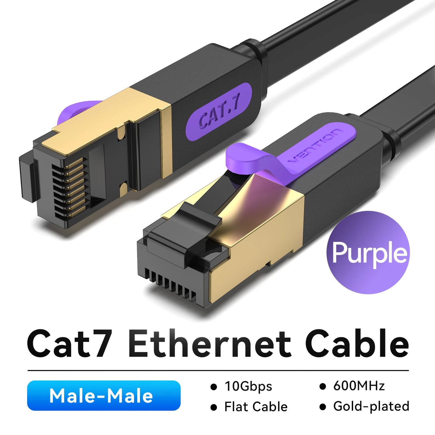 Vention Ethernet Cable RJ 45 Cat7 Lan Cable STP RJ45 Network Cable for Cat6 Compatible Patch Cord for Router Cat7 Ethernet Cable