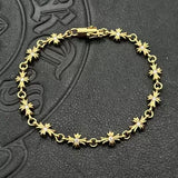 Cross-Flower Link Bracelet — view 13