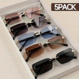 Rimless Fashion Sunglasses Set — view 3