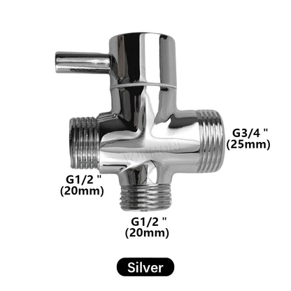 Black Shower Column Set Bathroom Accessories 3 Way Water Diverter Valve Bathtub Mixer Showers Faucet Pressurization Shower Head